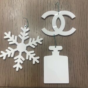 Chanel lucite ornaments
